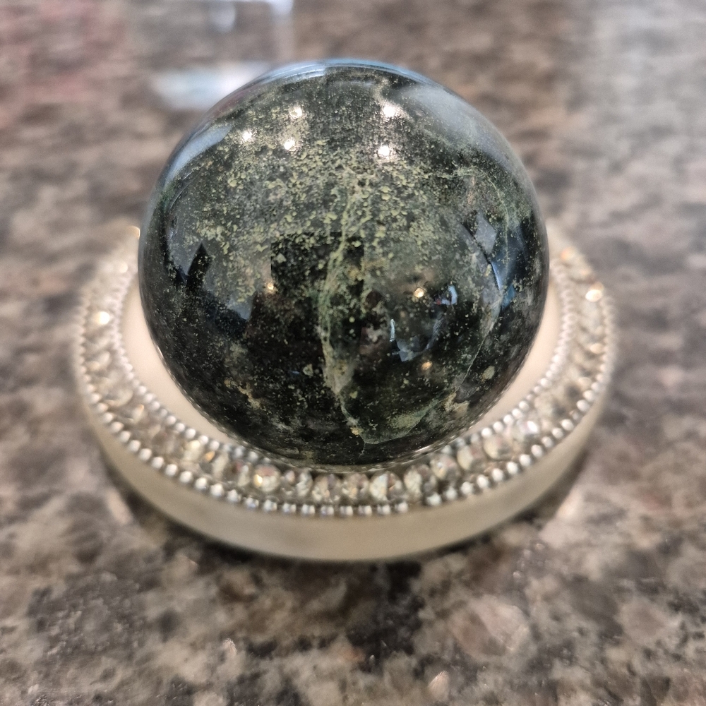 Natural Jasper Crystal Sphere Orb #2 - Picture 7 of 10